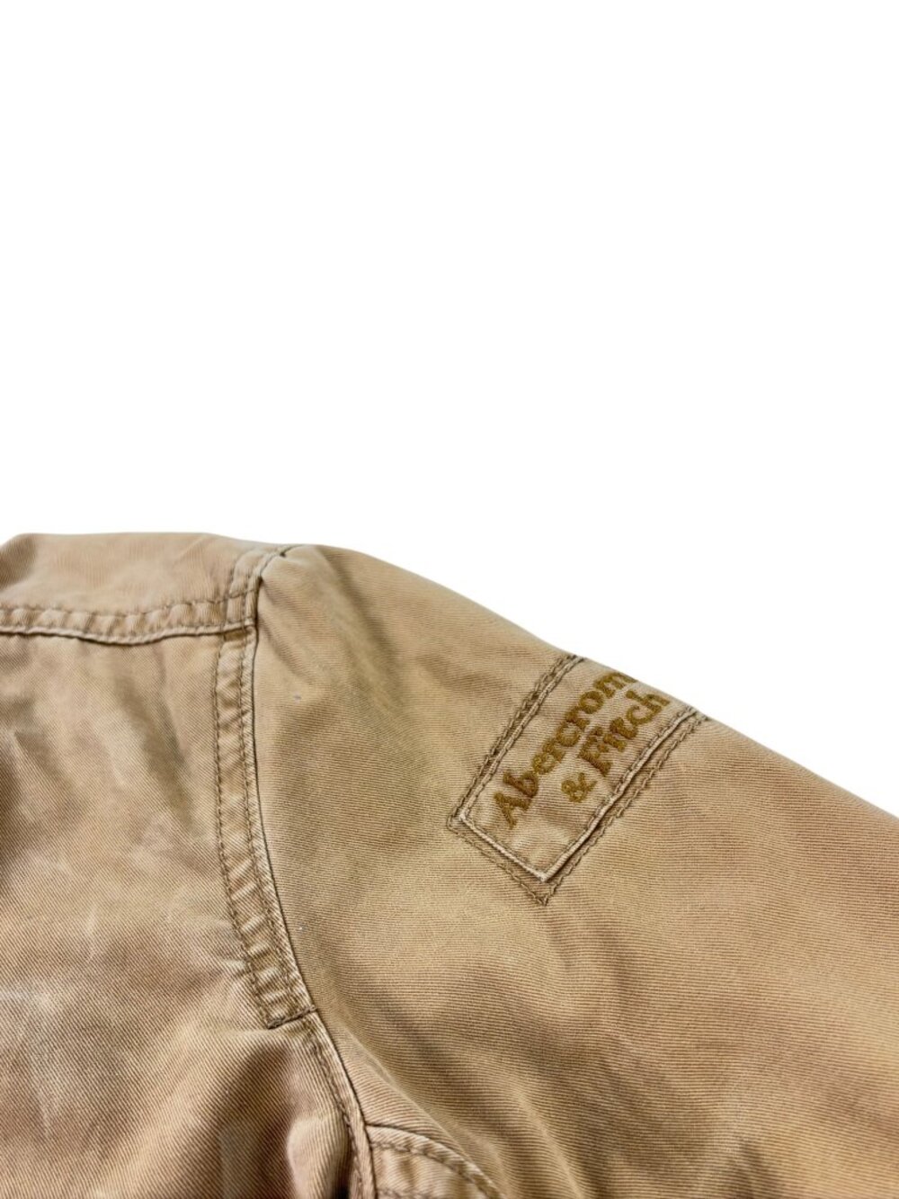 Vintage Y2K Abercrombie & Fitch Hamilton Jacket Mens Size M Tan Utility/Military - Picture 7 of 12